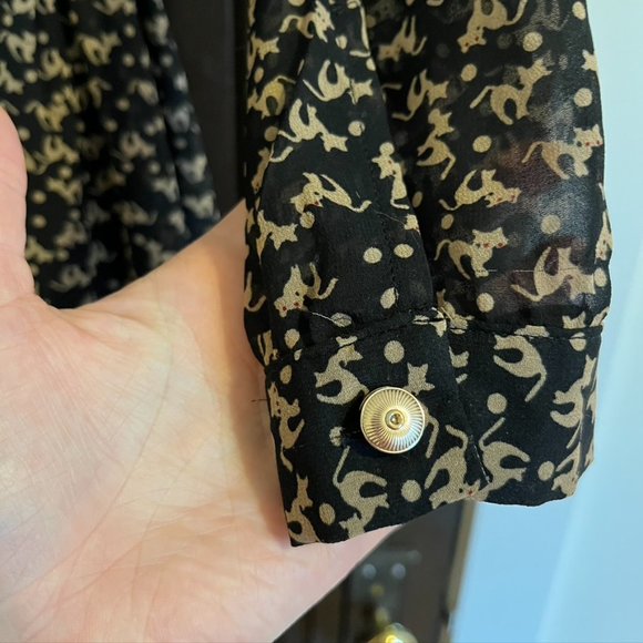 Long-sleeved MCM dress in cat print - Picture 6 of 7